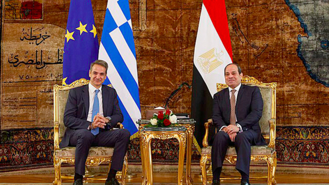 Miçotakis, Mısır Cumhurbaşkanı Sisi ile görüştü
